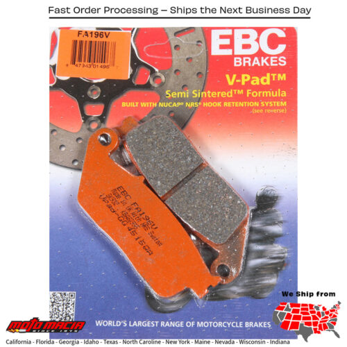 Brake Pads V-Series Triumph America Lt 2014-2015 Victory Magnum 2015-2017