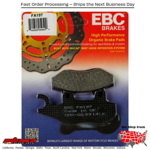 Brake Pads Kawasaki Ex300f Ninja 300 2013-2016 Honda Nsf100 2006-2006