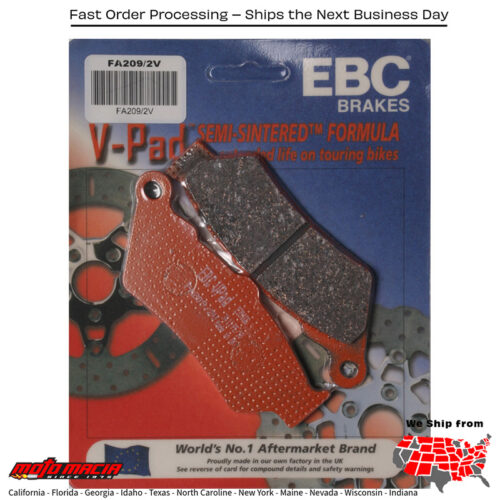 Brake Pads V-Series Triumph Thunderbird Commander 2014-2015