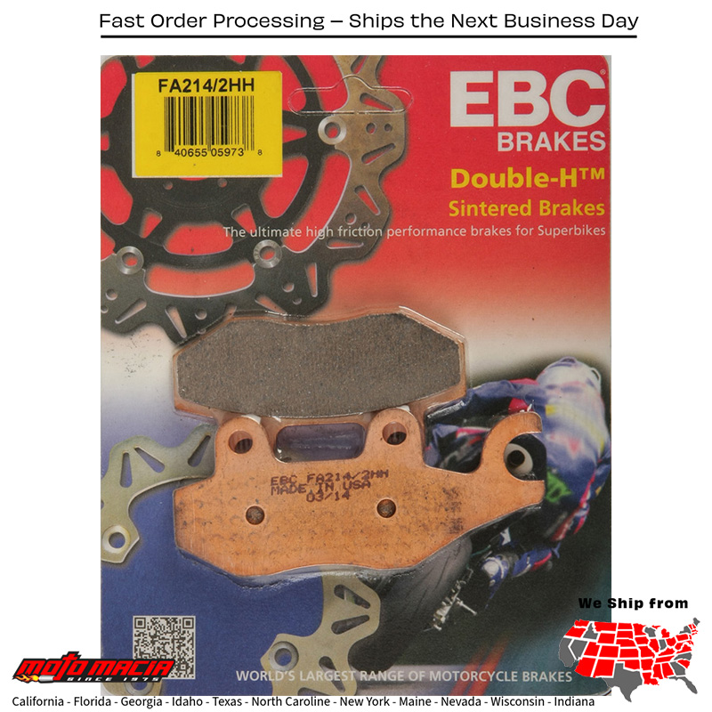 Brake Pads Triumph Bonneville T100 865 2007-2015 Speed Triple 900 T