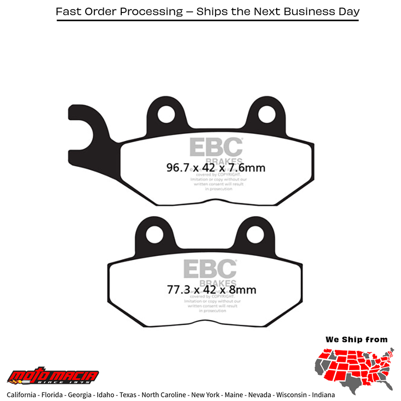 Brake Pads Triumph Tiger 900 1995-1998 1050 - Image 2