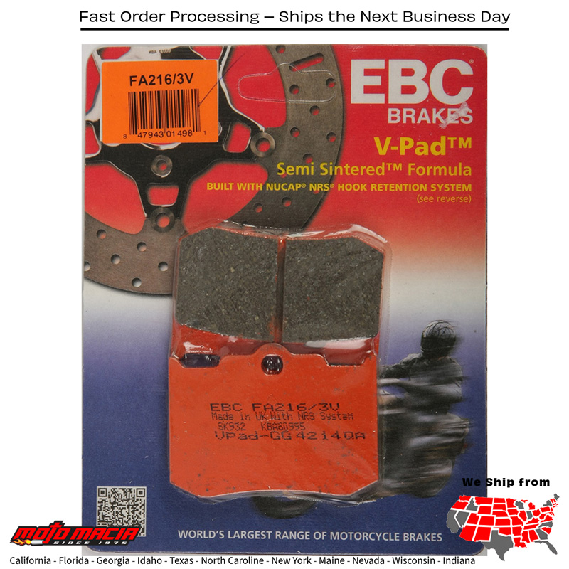 Brake Pads V-Series Indian Chief Scout Sp 2002-2003
