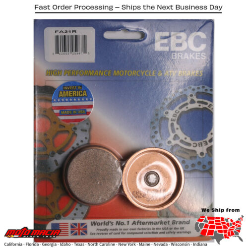 Brake Pads Yamaha Yfm350fw Big Bear 4wd [Sra] 1987-1995 Yfm350er Mot