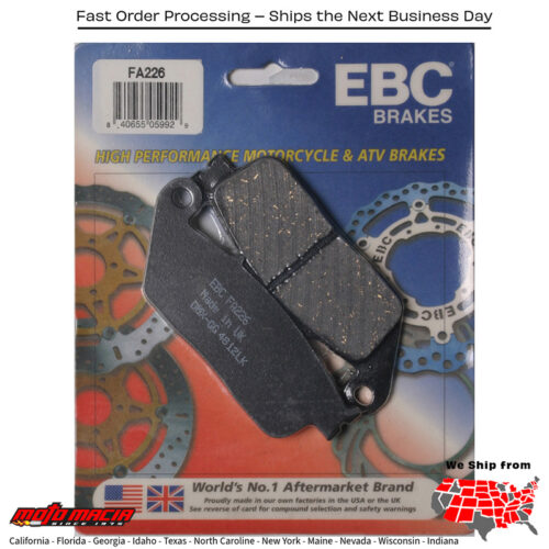 Brake Pads Honda Cbr300r 2015-2015 Cb300f 2015-2015 Cbr250r 201