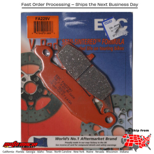 Brake Pads V-Series Kawasaki EX650 Ninja 650 ABS 2013-2016 Suzuki GSX-S750