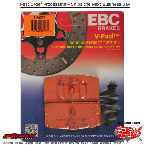Brake Pads V-Series BMW R100RS 1976-1980 R80 1984-19