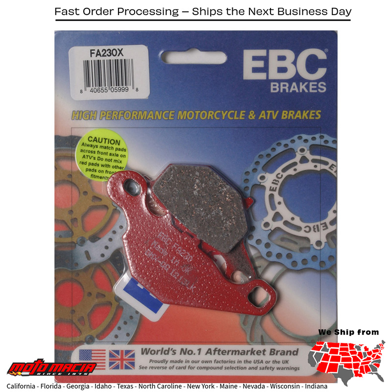 Brake Pads Kawasaki Klx125l 2003-2006 Suzuki Dr-Z125l 2003-2020 Rm85