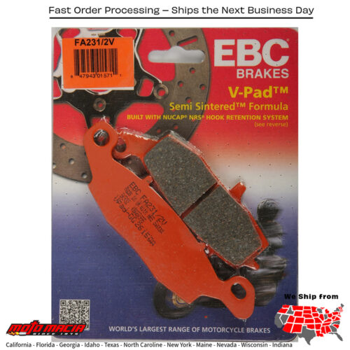 Brake Pads V-Series Suzuki Vzr1800b M109r Boulevard B.o.s.s. 2014-2017