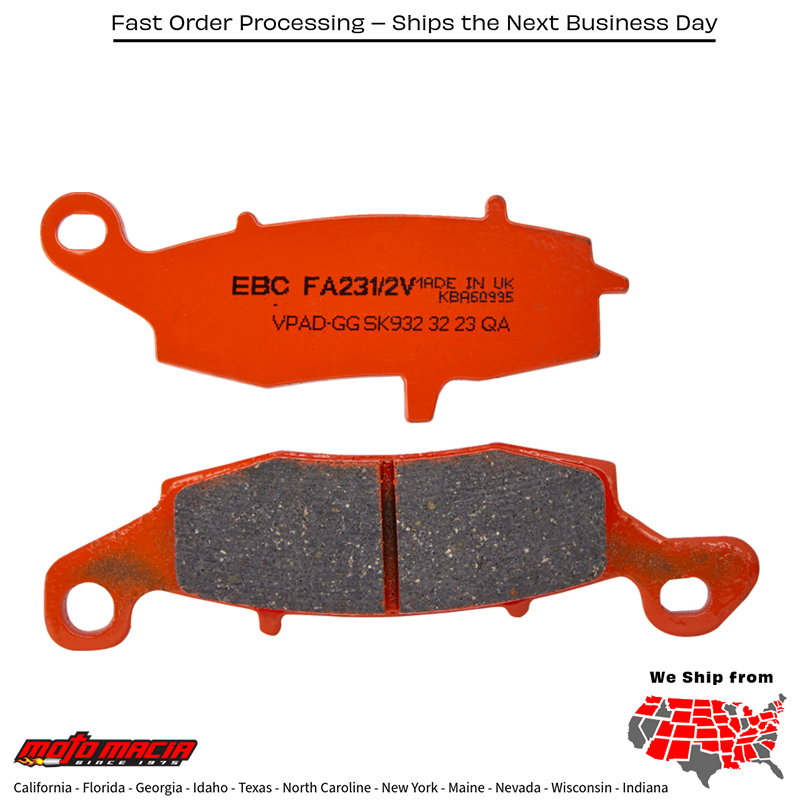 Brake Pads V-Series Suzuki Vzr1800b M109r Boulevard B.o.s.s. 2014-2017 - Image 2