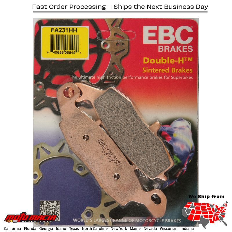 Brake Pads Kawasaki VN900D Vulcan 900 Classic LT 2006-2016 VN2000A More