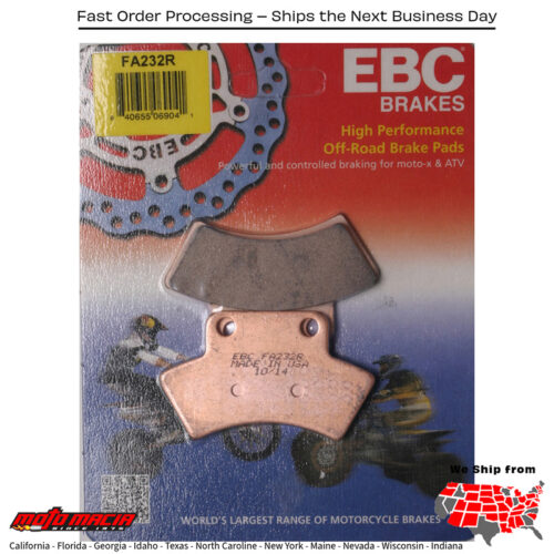 Brake Pads Polaris Big Boss 500 6x6 1998-1999 Sport 400l 1994-1998