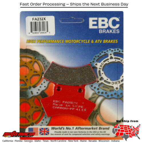 Brake Pads Polaris Big Boss 500 6x6 1998-1999 Sport 400l 1994-1998