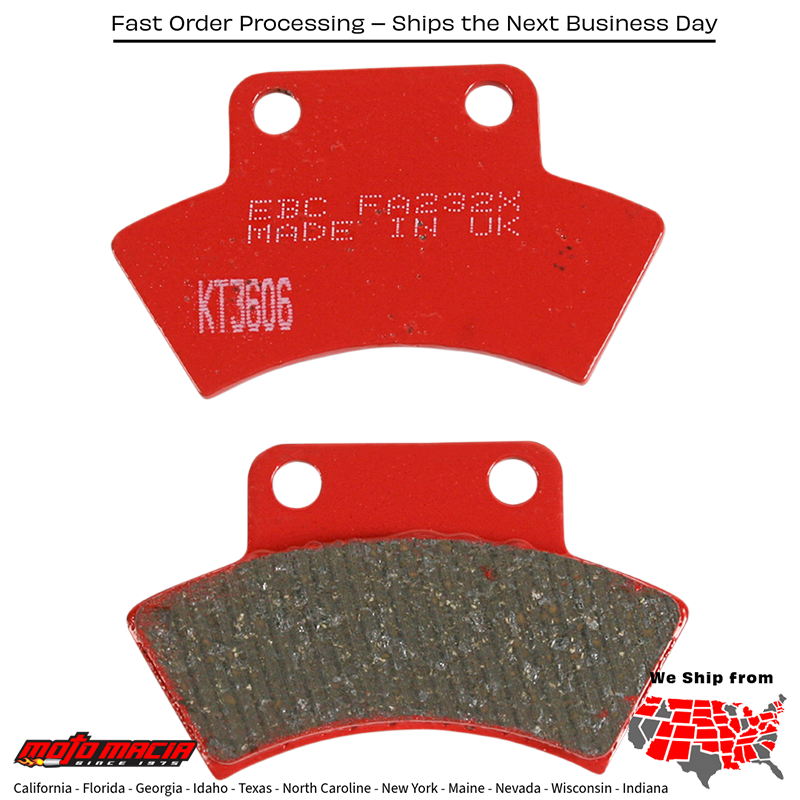 Brake Pads Polaris Big Boss 500 6x6 1998-1999 Sport 400l 1994-1998 - Image 2