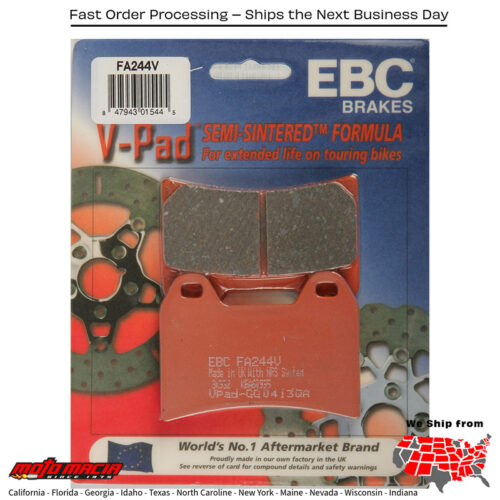 Brake Pads V-Series Ducati St4 S 2001-2005 Abs 2005-2005 Ducat