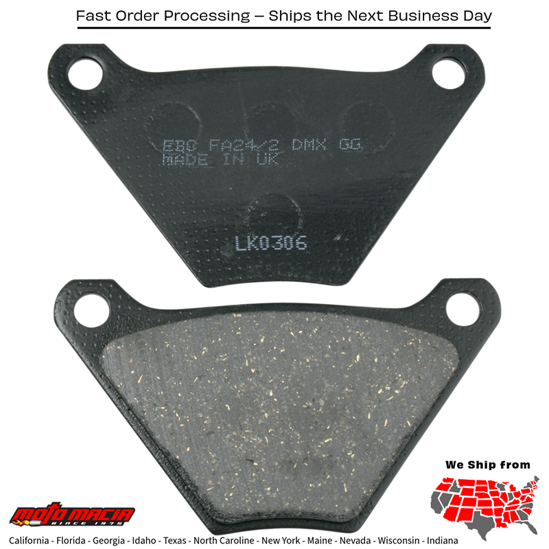 Brake Pads Fa24/2 Organic Harley Davidson Fxr Super Glide 1982-1983 - Image 2