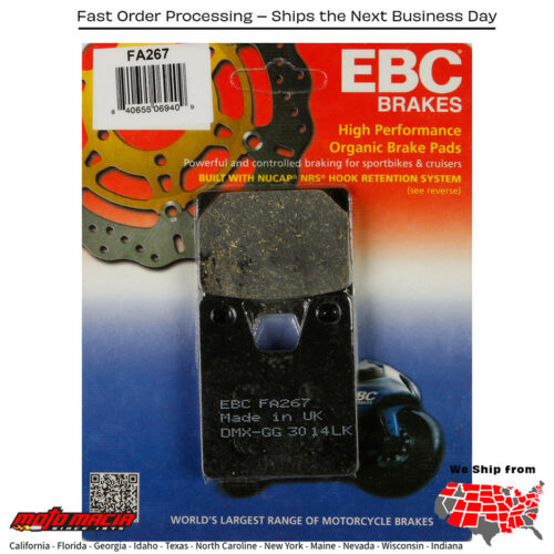 Brake Pads Yamaha Yzf-R1 1998-2001 Yzf-R7 1999-1999 Ktm 1290 Super D