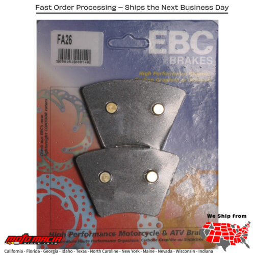 Brake Pads Fa26 Organic Harley Davidson Fxe Super Glide 1974-1977