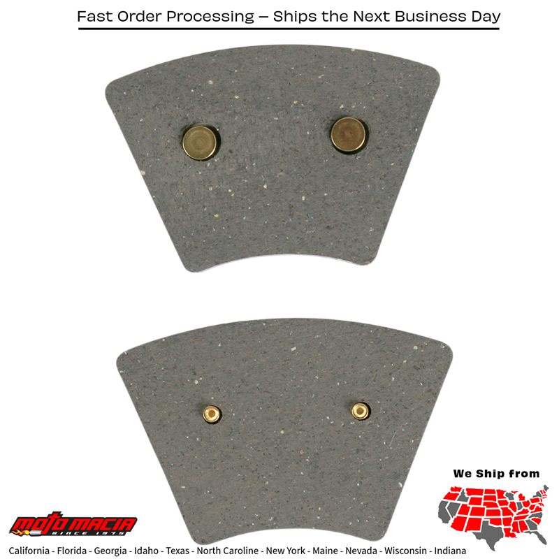 Brake Pads Fa26 Organic Harley Davidson Fxe Super Glide 1974-1977 - Image 2