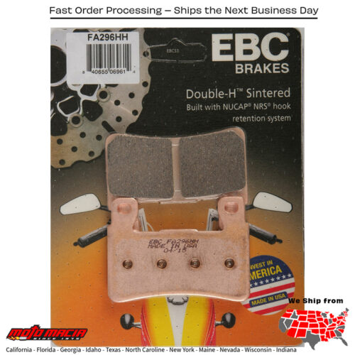 Brake Pads Fa269hh Double-H Sintered Harley-Davidson Flss Softail Slim S 20 more