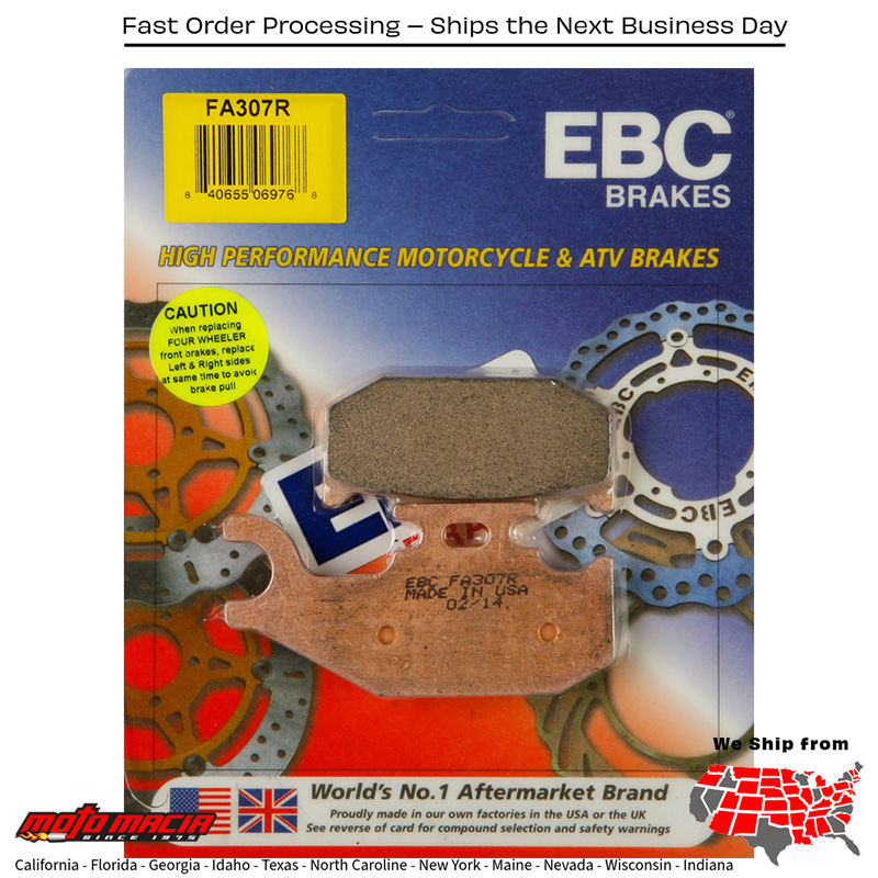 Brake Pads Can-Am Maverick 1000 Xmr 2015-2015 Outlander 800r Xmr