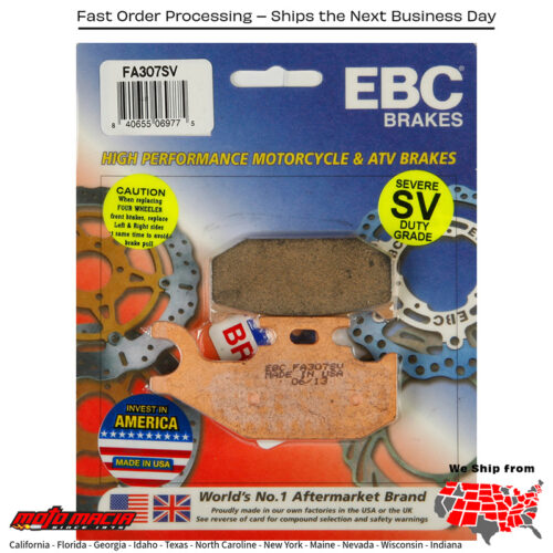 Brake Pads Can-Am Maverick 1000 Xmr 2015-2015 Outlander 800r Xmr