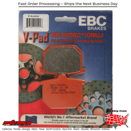 Brake Pads V-Series Honda Gl1100 Gold Wing 1980-1980 Gl1100i Win