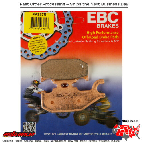 Brake Pads Can-Am Maverick 1000 Xmr 2015-2015 Commander Max 1000 Ltd
