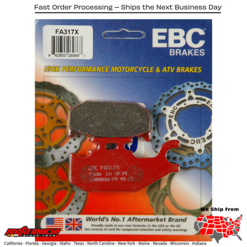 Brake Pads Can-Am Maverick 1000 Xmr 2015-2015 Commander Max 1000 Ltd