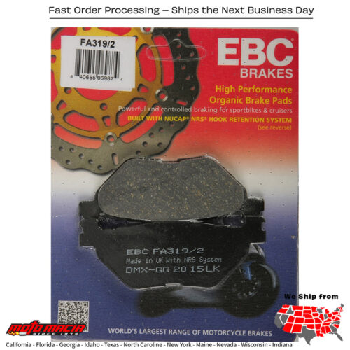 Brake Pads Yamaha Xv19cb Raider Bullet Cowl 2015-2015 Xvs95cr Bolt C