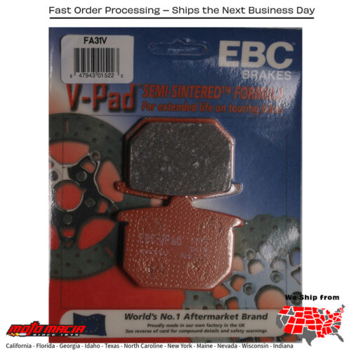 Brake Pads V-Series Honda Cb750f Super Sport 1977-1978 Cbx 1979-1980