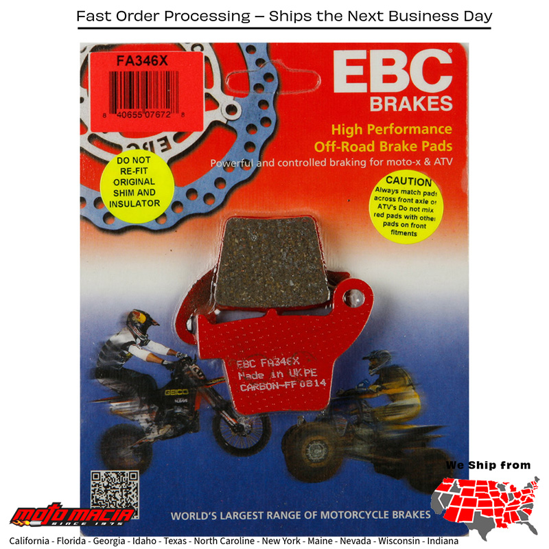 Brake Pads Honda Crf450rx 2017-2020 Crf450r 2002-2020 Crf250r 2 more