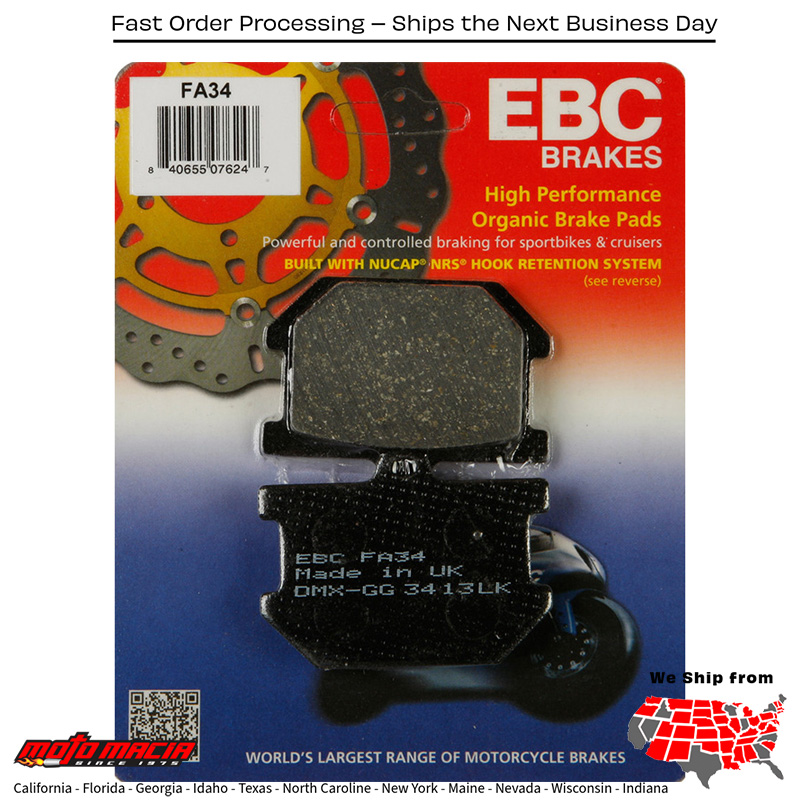 Brake Pads Yamaha Xj550r Seca 1982-1982 Xs650s Special 1978-1983 Yam