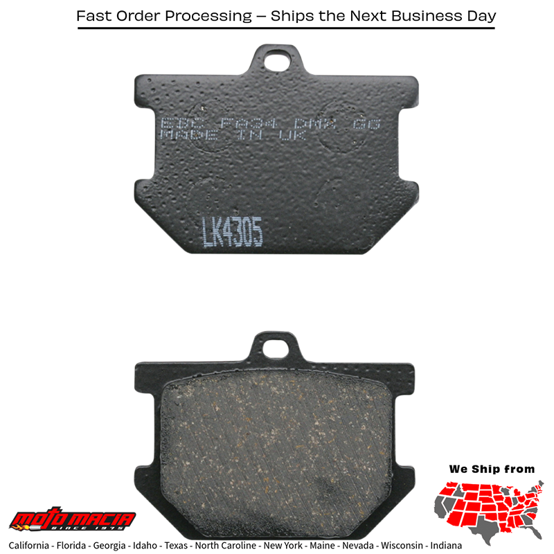 Brake Pads Yamaha Xj550r Seca 1982-1982 Xs650s Special 1978-1983 Yam - Image 2