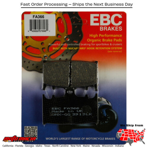 Brake Pads Suzuki Vl1500 C90 Boulevard 2005-2009 Vl1500t C90t Boulev