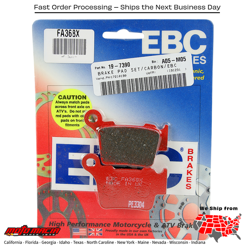 Brake Pads Harley-Davidson Flrt Freewheeler 2015-2016 Husqvarna Fe 350s 201 - Image 2