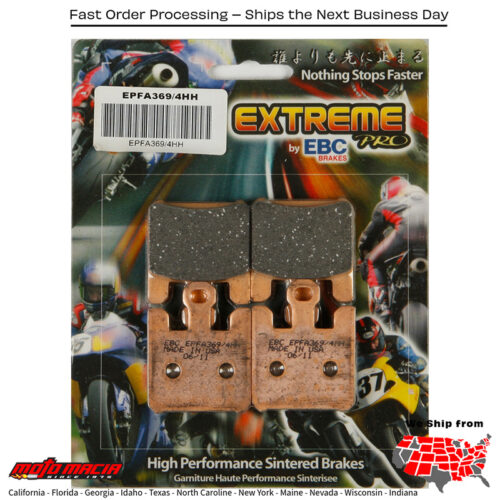 Extreme Pro Brake Pads Kawasaki Ninja Zx-10r 2004-2007 Vn1600a Vulcan