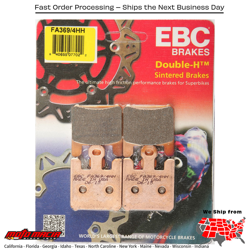 Brake Pads Kawasaki Ninja ZX-10R 2004-2007 Vn1600a Vulcan 1600 Cla