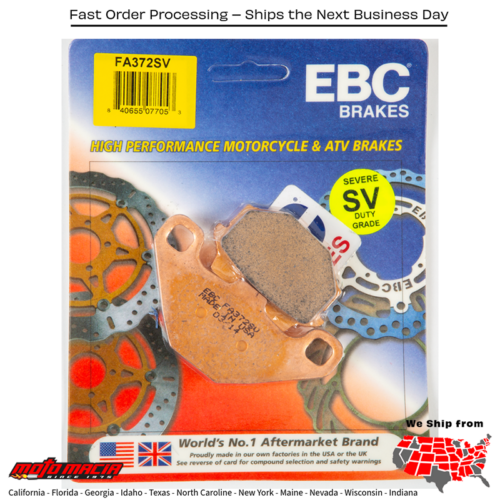 Brake Pads Suzuki Lt-A500f Vinson 500 4x4 Auto [Sra] 2003-2007 Lt-F5