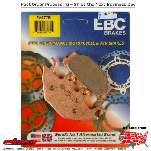 Brake Pads Indian Roadmaster 2015-2019 Kawasaki Kaf 820 Mule Pro-Fxt Eps 20 more