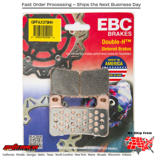 Gpfax Brake Pads Race Only Kawasaki Ninja Zx-10r 2008-2015 Suzuki Gsx-R1000