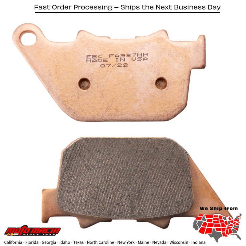 Brake Pads Fa837hh Double-H Sintered Harley-Davidson Xr1200x 2011-2012 - Image 2