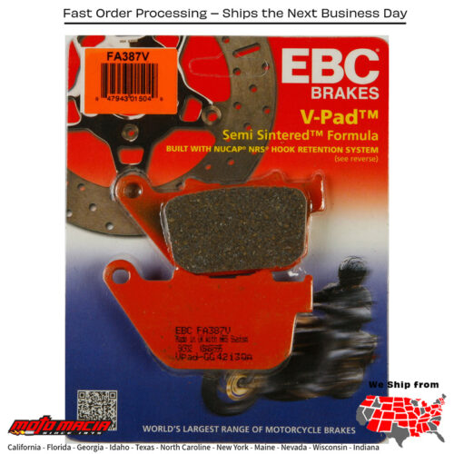 Brake Pads FA837V V-Series Harley-Davidson XR1200X 2011-2012