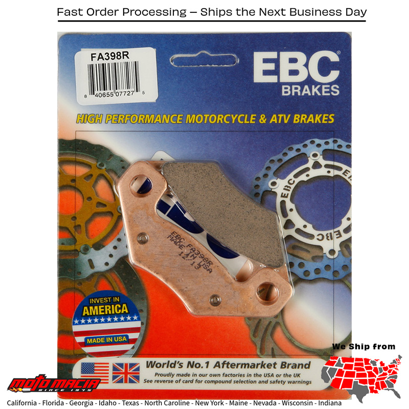 Brake Pads Can-Am Ds 450 2008-2015 Xmx 2010-2015