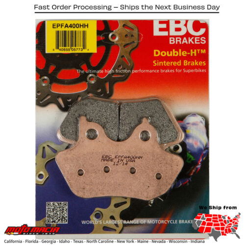 Brake Pads Epfa400hh Extreme Pro Harley Davidson Flhr Road King