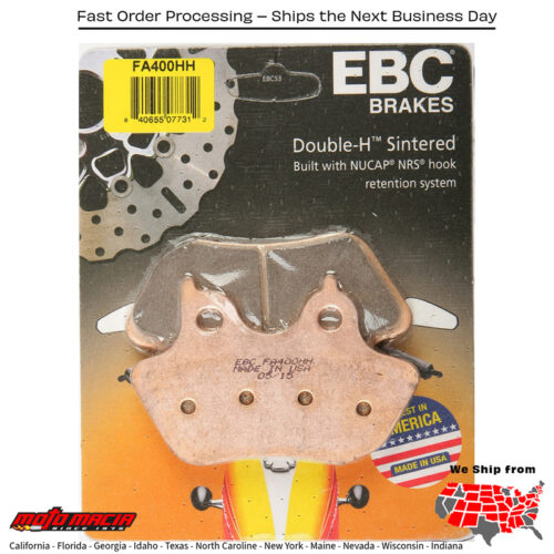 Brake Pads Fa400hh Double-H Sintered Harley-Davidson Flht Electra Glide 200
