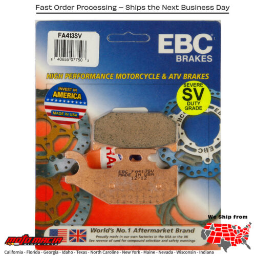 Brake Pads Suzuki Lt-A400f Kingquad Asi [Irs] 2011-2015 Lt-A500x Kinquad