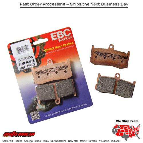 Gpfax Brake Pads Race Only Kawasaki Zx600 Ninja Zx-6r 2007-2012