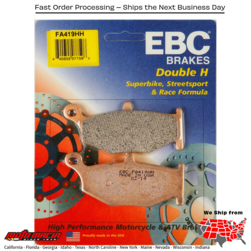 Brake Pads Suzuki Gsx-R1300 Le Hayabusa 2013-2014 Dl1000 V-Strom Adv