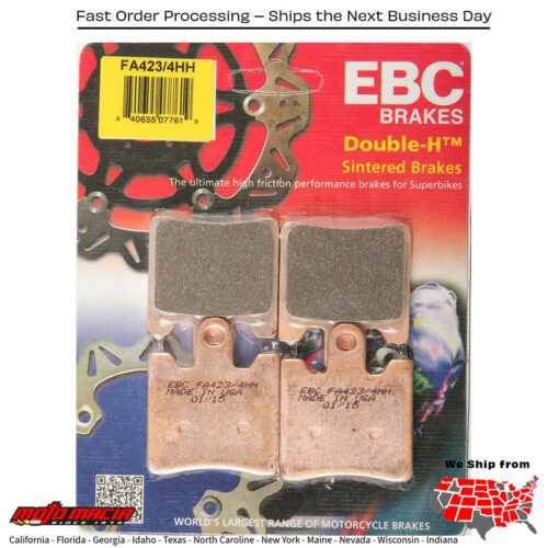 Brake Pads Triumph Trophy Se 1215 2013-2015 Yamaha Fjr1300es 2014-2018 Suzuki