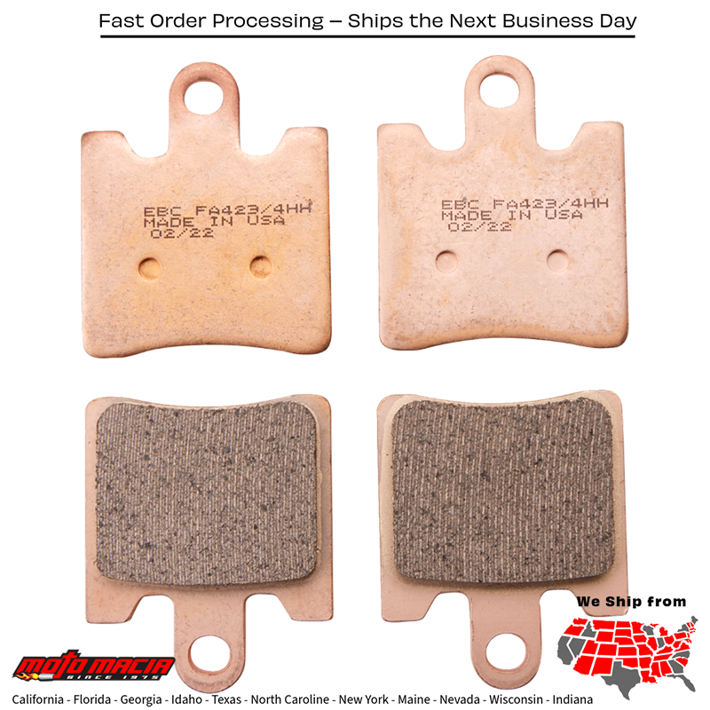 Brake Pads Triumph Trophy Se 1215 2013-2015 Yamaha Fjr1300es 2014-2018 Suzuki - Image 2